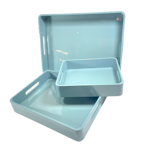 Handmade Rectangle <b>Dinner</b> Plate Storage Jewelry Decorative MDF Food Serving <b>Trays</b> for Dining Room Furniture - Product Image 2