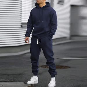 Conjunto Deportivo Personalizado de Dos Piezas con Sudadera con Capucha, Estilo Urbano, para Entrenamiento y Jogging, para Hombre, Cómodo, con Logotipo - Product Image 5