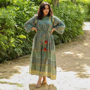 Robes Femme Décontracté Manches Courtes/Manches Longues Boutonné Col en V Robe Max Robes Femme Décontracté Manches Courtes/Manches Longues - Product Image 1