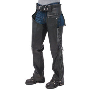 Chaps en cuir de vachette classique de qualité supérieure pour hommes Nouveau poids léger en cuir véritable pour l'équitation Chaps complets pour hommes - Product Image 2