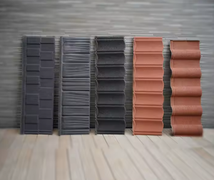 China Supplier Factory Building Stone Chips + Steel <b>Sheets</b> Stone Coated Metal Roofing <b>Tile</b> 0.35-0.55mm 1piece=0.48SQM For Sale - Product Image 4