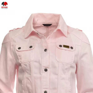 Chaqueta Vaquera Clásica para Mujer con Tela de Algodón Premium, Color Sólido y Durabilidad Prolongada - Product Image 4