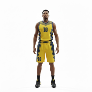 Conjunto de Uniforme de Baloncesto Personalizado, Jersey y Pantalones Cortos con Estampado por Transferencia de Calor, Ropa Deportiva para Equipos, Kit para Jóvenes y Adultos, Ropa de Entrenamiento y Juego, Tallas Grandes - Product Image 6