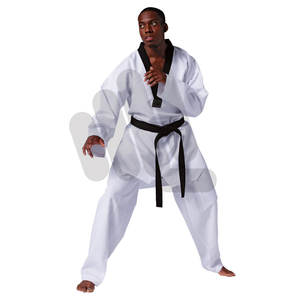 เครื่องแบบเทควันโดแบบมีคุณสมบัติตามสั่งชุดศิลปะการต่อสู้ทำจากวัสดุ2024ชุดเทควันโดสีขาวระบายอากาศได้ดี - Product Image 1