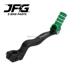 คันเกียร์พับได้ CNC อลูมิเนียม JFG Wholesale สำหรับ Kawasaki KLX110 <span class=keywords><strong>KLX110L</strong></span> ปลายสีเขียว อุปกรณ์ตกแต่งรถมอเตอร์ครอส - Product Image 2