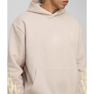 Chándal de hombre de alta calidad, Color sólido, logotipo personalizado, ropa de calle, chándales transpirables de algodón 100% - Product Image 6