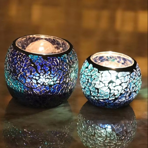AALIYAN IMPEX Mosaic <b>Tealight</b> Votive Holder Decorated Candle Holder for Home and Wedding Christmas Decor Low Price - Product Image 1