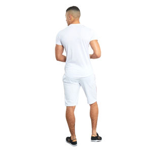 Ensembles de shorts décontractés pour hommes T-shirt à manches courtes en coton Ensemble de survêtement uni Ensemble de vêtements pour hommes 2 pièces - Product Image 6