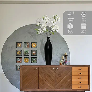 2025 Vase à fleurs en céramique noire de haute qualité Décor de table tendance pour les événements de maison et d'hôtel - Product Image 3