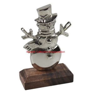 Modern Black Metal Christmas Tree Sculpture with Natural <b>Wood</b> Base Tabletop Decor Rustic Farmhouse Iron Ornament on <b>sale</b> - Product Image 5