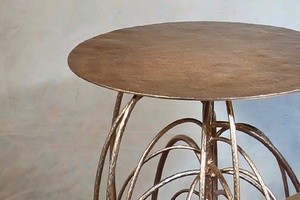 Manufacturer & Supplier Metal <b>Stool</b> Decorative Round Iron Coffee Table Silver Finished Luxury Design <b>Stool</b> End Table - Product Image 3