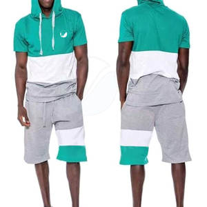 Pakistan Manufacturer's Unisex Casual <b>Slim</b> <b>Fit</b> Active Bottoms Custom Logo XL Size Elastic Waist Hoodie <b>Shorts</b> Set Top Selling - Product Image 2