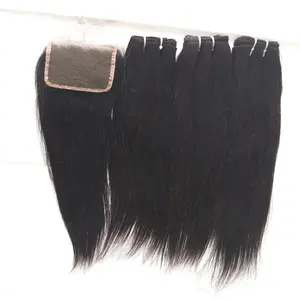 Wholesale Vendors 2X6 Raw Hair Hd Lace Closures Bone Straight 6 8 Inches Natural Colour 2*6 Closure Transparent Lace Closure