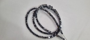 AAA Grade 3mm Square <b>Moissanite</b> Beads Excellent Cut Black <b>Moissanite</b> for Customized Diamond Necklace Round Pattern Stone Jewelry - Product Image 3