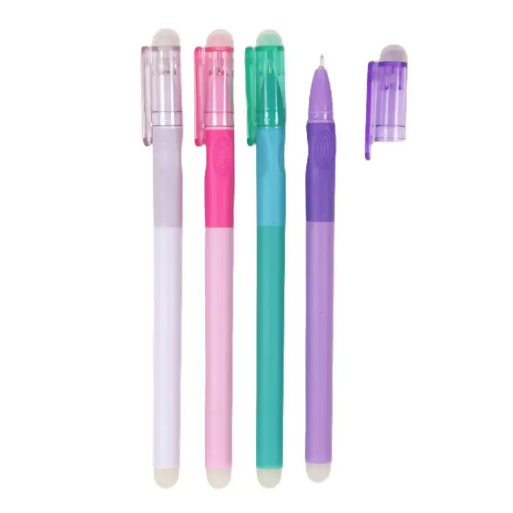 Penne in Gel cancellabili da 4 confezioni per studenti a prova di sbavature ricaricabili di inchiostro Non tossico sensibili al calore per scrivere appunti