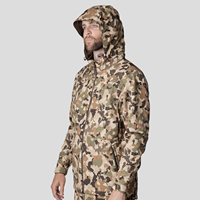 Veste de chasse softshell personnalisée légère avec fermeture éclair, col montant, imperméable et coupe-vent pour l'hiver