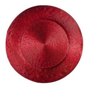 Assiette de présentation de luxe en cuivre acajou avec finition brillante métallique ronde et bord large pour mariage et dîner - Product Image 4