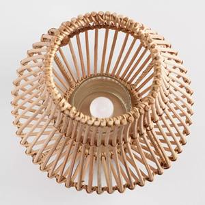 Lanternes en rotin naturel Lanternes décoratives Bougeoirs Lot de 3 bougeoirs de luxe Lanterne de décoration intérieure et extérieure pour la maison - Product Image 5