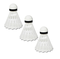 Volant de badminton standard international en nylon avec tête en plastique expansé et plumes de canard, design couleur personnalisé, 4,75 g