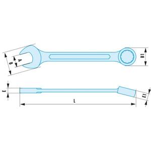 Llaves Combinadas Métricas Antichispas Facom, Herramientas Antichispas de Calidad Premium - Product Image 2