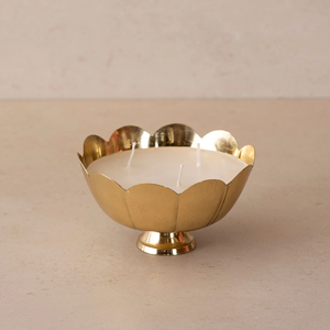 Tema establecido Forma redonda Latón Urli Flower Bowl La mejor calidad Tamaño personalizado Urli del fabricante en la India - Product Image 5