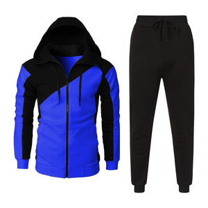 Survêtements solides personnalisés pour hommes, course à pied, entraînement, jogging, 100% polyester, service OEM de haute qualité, couleurs personnalisées - Product Image 1