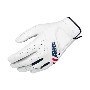 Gant de golf noir en cuir de qualité supérieure Logo personnalisé Gants de golf confortables, respirants et à bas quantité minimale de commande en peau de mouton pour jeunes adultes - Product Image 5