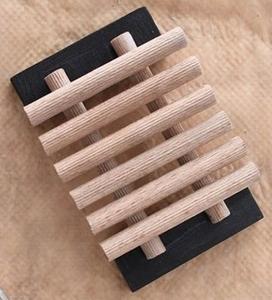 Jabonera de madera clásica con acabado liso y ranuras de drenaje, perfecta para baño de granja y Mostrador de tocador - Product Image 4