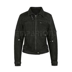 เสื้อแจ็กเก็ตการแข่งขันของผู้หญิง,แจ็กเก็ตหนังมอเตอร์ไซค์สตรีทไบค์เกอร์เสื้อแจ็คเก็ตสำหรับนักขี่มอเตอร์ไซค์ - Product Image 3