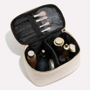 Anne Leather <b>Large</b> Capacity <b>Cosmetics</b> Case with Zipper Closure Feature-Handled Makeup Organizer <b>Bag</b> Custom Logo Pattern - Product Image 2