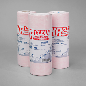 KrClean Chiffons de nettoyage multi-usages non tissés de haute qualité Lingettes en rouleau de cuisine de style uni Fabriquées en usine au Vietnam - Product Image 2