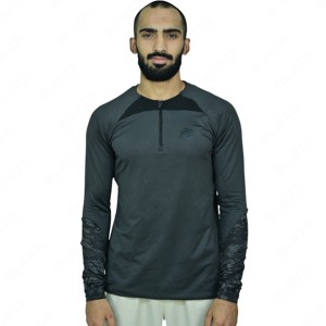 เสื้อออกกำลังกายแขนยาวสำหรับผู้ชาย, เสื้อออกกำลังกายแขนยาวแห้งเร็วป้องกัน UV แบคทีเรีย - Product Image 2