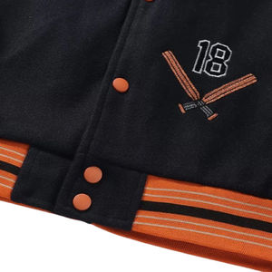 Veste de baseball pour homme personnalisée avec des patchs brodés en chenille, style streetwear, veste de baseball universitaire pour homme - Product Image 6