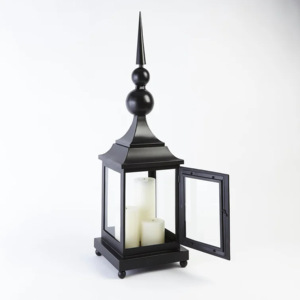 High Quality Eco-Friendly Metal Glass Indoor/Outdoor Christmas <b>Lanterns</b> <b>Candle</b> Holders Jars for Home Decoration Wholesale - Product Image 1