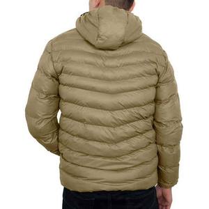 Blouson d'hiver pour homme en toile respirante de haute qualité, coupe ample, col en V, décontracté, rembourré, logo personnalisé sur le devant, couleur unie, 480g - Product Image 2