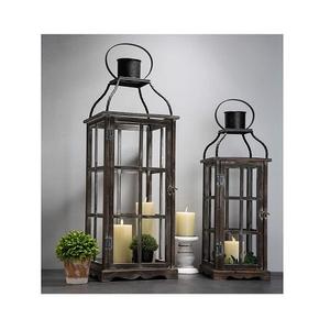 Set Of Three <b>Square</b> Shape Hanging Lantern Handmade Metal And <b>Glass</b> Lantern For Ramadan Kareem Eid Special Use - Product Image 6