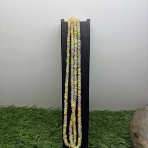 Perles d'opale rondes éthiopiennes 3-5MM perles d'opale jaune foncé naturelles en gros - Product Image 3