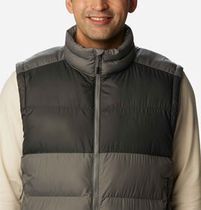 Alta calidad invierno cálido personalizado gran tamaño Casual suelto transpirable sólido sin mangas hombres chaleco acolchado - Product Image 3