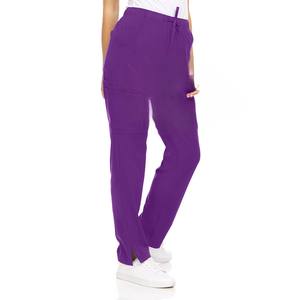 กางเกงสครับสำหรับผู้หญิงกางเกงสีทึบกางเกงทรงหลวมสำหรับพยาบาลแบบตรงปรับแต่งได้โลโก้ขนาดได้ตามต้องการ - Product Image 5