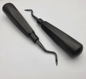 Élévateur dentaire de luxation en acier inoxydable péristomes incurvés faciles à manipuler pour la chirurgie parodontale et l'extraction de racines - Product Image 6