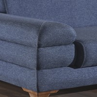 Canapé d'angle Venedik, luxe européen moderne, Chesterfield, en bois, modulaire, trois places, en forme de L, pour villa, cuisine et entrepôt