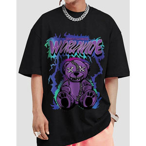 Alta calidad 100% algodón Oem tu marca camiseta personalizada 3D espuma Puff Impresión logotipo Unisex hombres de manga corta talla grande camisetas - Product Image 5