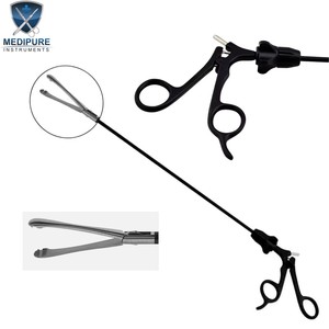 Instrument chirurgical en acier inoxydable durable, pince laparoscopique Allis à pointe arrondie de 5 mm x 36 cm, MEDIPURE INSTRUMENTS - Product Image 1