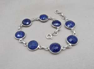 Natural Zircon Luxury <b>Charm</b> <b>Bracelet</b> 925 Sterling <b>Silver</b> Handmade Gemstone Jewelry Gift for Women Anniversary - Product Image 6