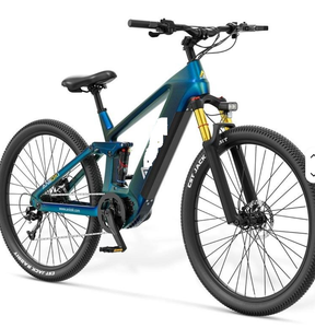 MEJOR PRECIO Bicicleta de Montaña AK29 Versión 2025 de Alta Calidad, Cuadro de Acero al Carbono, Doble Suspensión, Bicicleta Eléctrica de 48V en Stock - Product Image 3