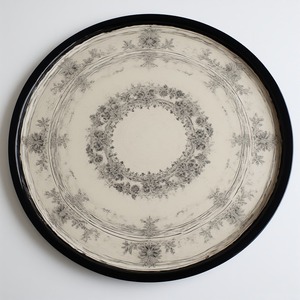 แผ่นเหล็กชาร์จแบบหมุนงาช้างโบราณพร้อมลวดลายหินอ่อนเทด้วยมือการออกแบบอาร์ตเดคโคสำหรับการจัดรับประทานอาหารในห้องนั่งเล่น - Product Image 4