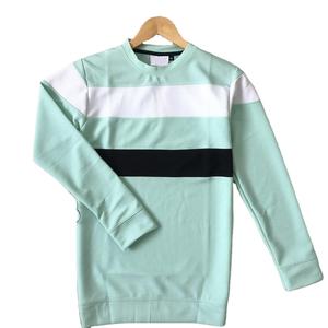 Camisetas de manga larga con cuello de marca OEM de alta calidad para hombre, camisetas de poliéster estirable acanalado de primera calidad, punto sólido de alta venta - Product Image 4