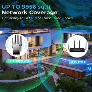 Extensor de señal WiFi Hasta 9956พาย cuadrados de cobertura equipo inalámbrico de infracestructura - Product Image 2