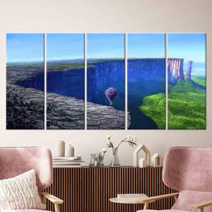 Tableau imprimé sur toile : Décoration paysagère élégante pour tout espace, 5P : Prêt à accrocher - Product Image 1