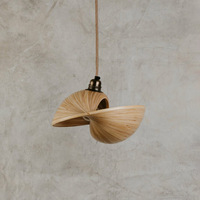 Lustres artisanaux en bambou et suspensions d'éclairage suspendues prix le moins cher lampes d'intérieur